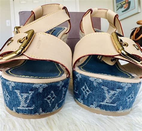 sandali louis vuitton 2023|louis vuitton wedge sandals.